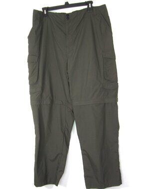 Rugged Exposure EUC Convertible Mens Pants 2XL XXL Olive Green